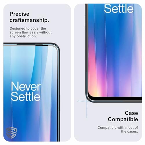 Image of Military-Grade Gorilla Tempered Glass For OnePlus CE 2 (6.43 Inch) With Installation Kit | Edge to Edge Coverage | Black