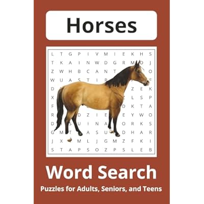 Horse Word Search Puzzle Book
