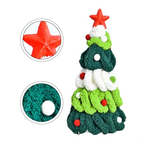 Árbol de Navidad de hilo para decorar tu mesa de oficina 4