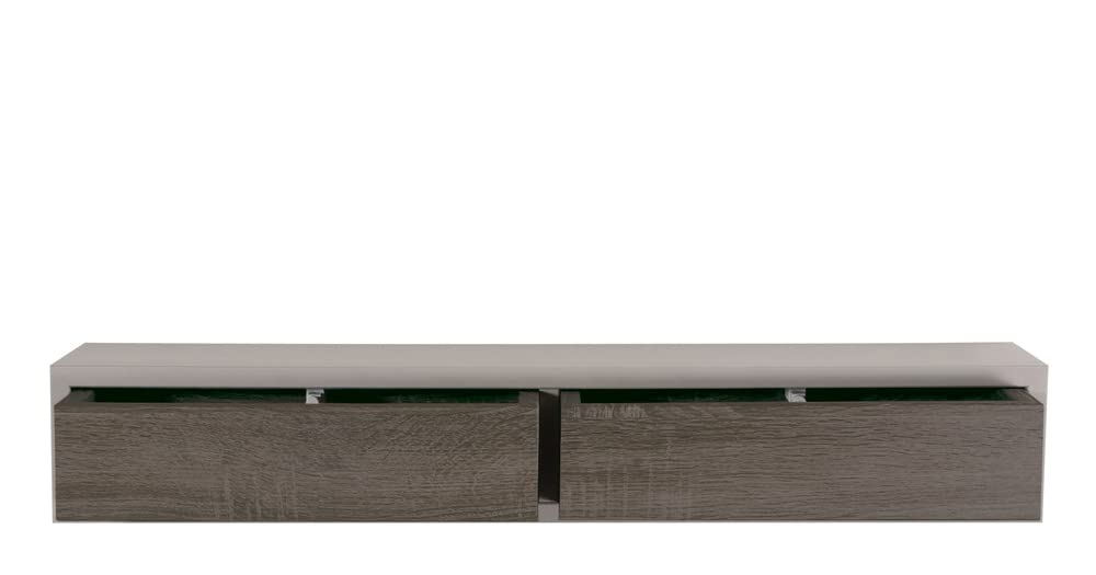 MODULARREDO Mensola DOMINO MAXI Con Cassetto - Rovere Imperiale 88x13x23 Cm - Made In Italy