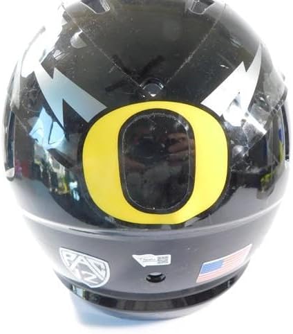 2013 Oregon Ducks Team Issued Riddell Large Football Helmet COA AA0113420 - Unsigned NFL Game Used Helmets