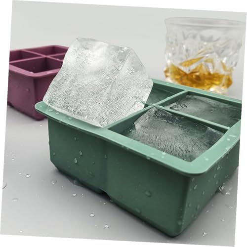 Alipis 2Pcs Silicone Ice Cube Tray con Tapa miniatura 4
