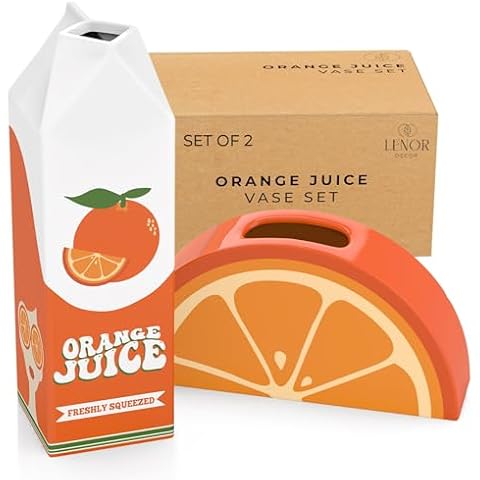 Lenor Decor Orange Juice Vase Set Cover