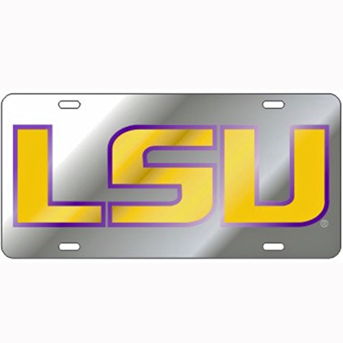LSU Tigers Mirror Laser Cut License Plate