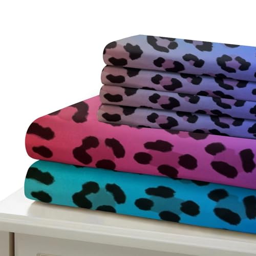 Housse de couette arc-en-ciel 200x200cm en microfibre 3D avec taies - 7