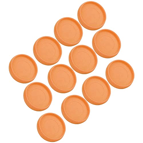 Plastic Book Binding Discs, 12Pcs Diy Mushroom Hole Disc Binding Ring Loose Leaf Notebook Binder Office School Supplies((Accessory) 10Mm Binding Ring-Yellow) #TOP2