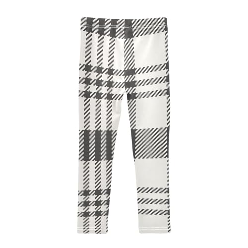 GuoChe Black White Plaid Kids Girls Shorts Cotton Cartwheel Shorts Lounge Pants for Dance Party2