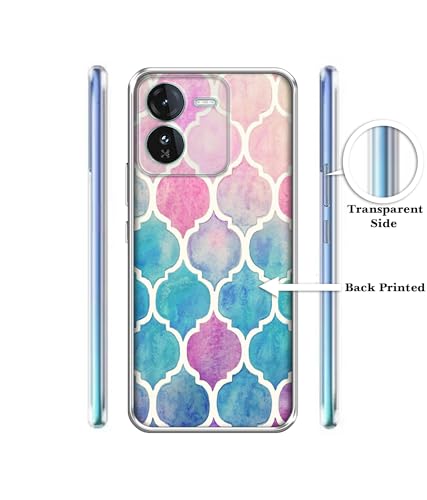 Image of Casotec Patterns Art Design Printed Silicon Soft TPU Back Case Cover for iQOO Z9 5G