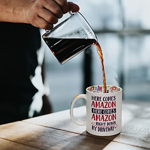 Taza de café navideña de cerámica de 11 onzas miniatura 4
