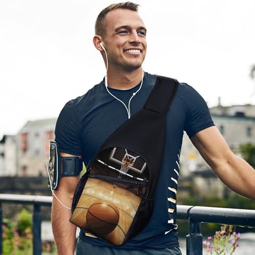Bolso tipo bandolera para baloncesto y uso casual unisex miniatura 3