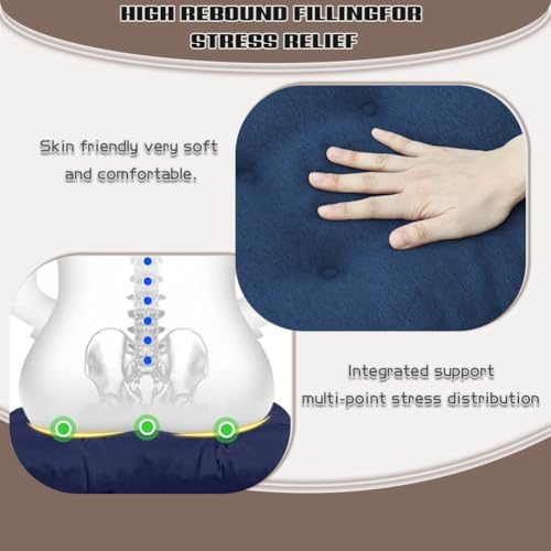 Cojín para silla de gran espesor con acabado textil premium 7