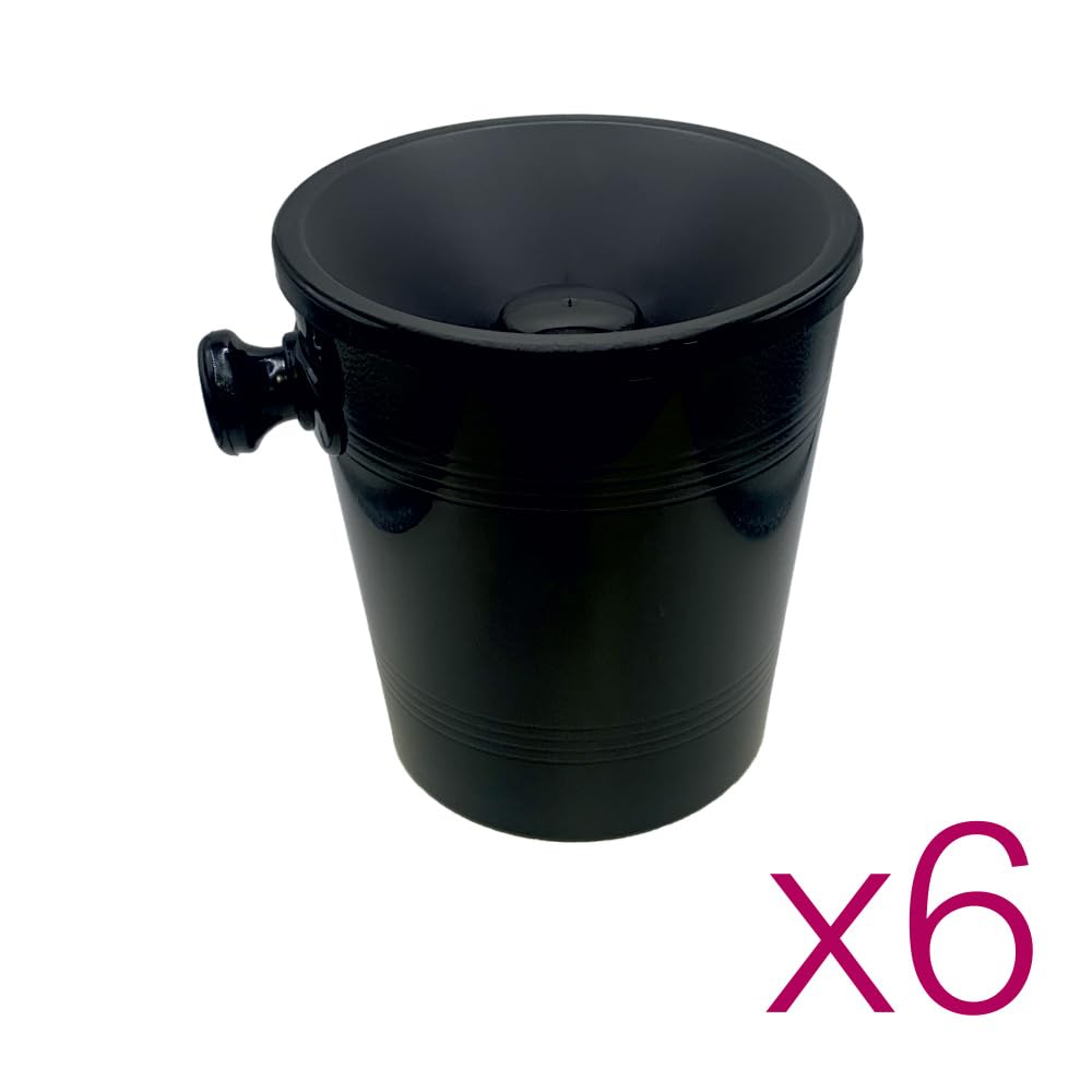 Ferrari Group Nuova Sputavino Sputacchiera in plastica Nero 1,2 lt. degustazione Vino (6 pz)