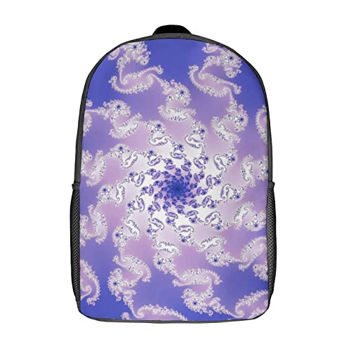 Sac à dos pour enfants Fractal grand sac décontracté imprimé 3D 17 pouces