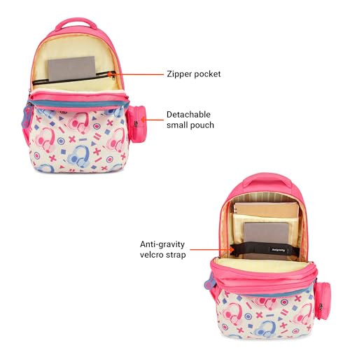 Image of Nasher Miles Polyester Backpack | Ideal for Preschool, Kindergarten, College, School, Office& Travel | Toddler, Girls, Boys, Men, Women