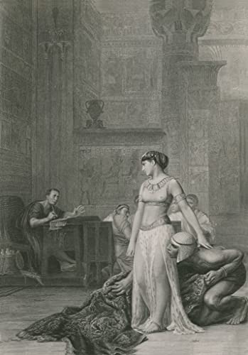 Toile Cléopâtre et César de Jean Leon Gerome pour salon chic 50 x 70