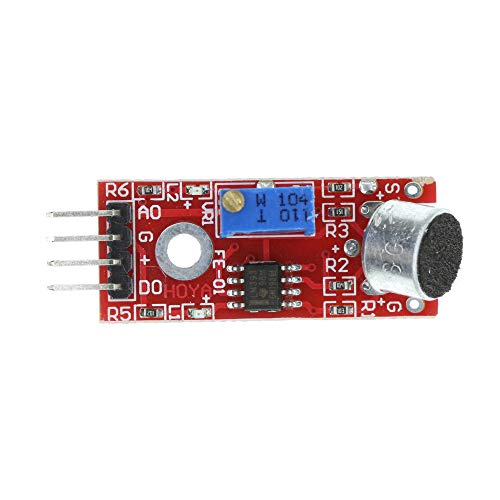 HUABAN Kit DIY Módulo de Detecção de Sensor de Microfone de Som de Alta Sensibilidade KY-037 Pacote