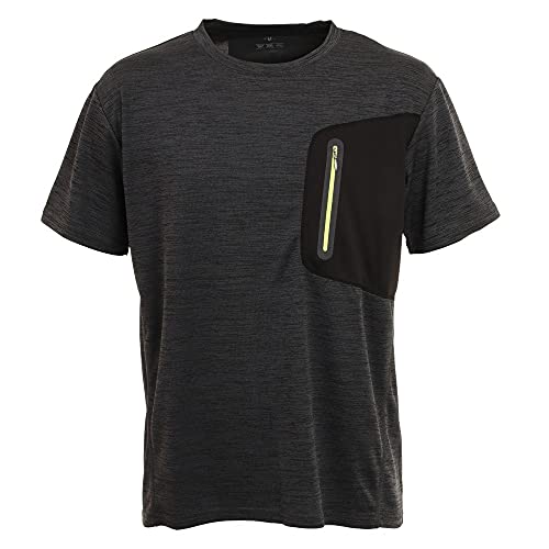 デュアリグ 接触冷感 吸汗速乾 UVカット カチオン ポケット半袖Tシャツ 863D1SD6838 BLK 冷感 クール