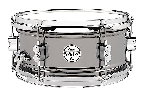 Pacific Drums Concept Series Black Nickel Over Steel Snare Drum, 6