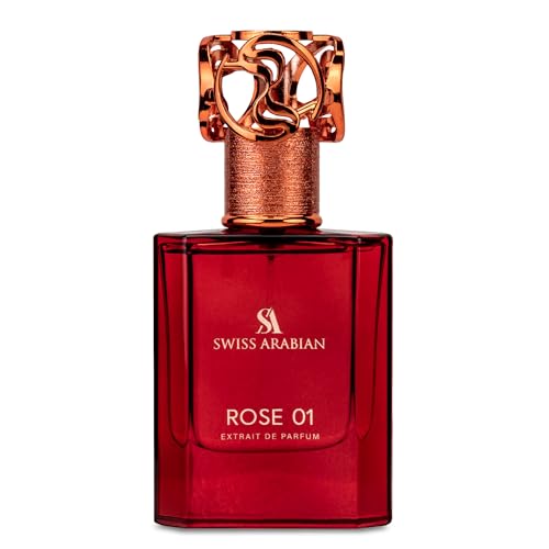 Swiss Arabian Rose 01 Extrait de Parfum 50ml Premium Quality Perfume Unisex Fragrance Rose Floral Fruity Luxurious Blend Perfume for Women and Men