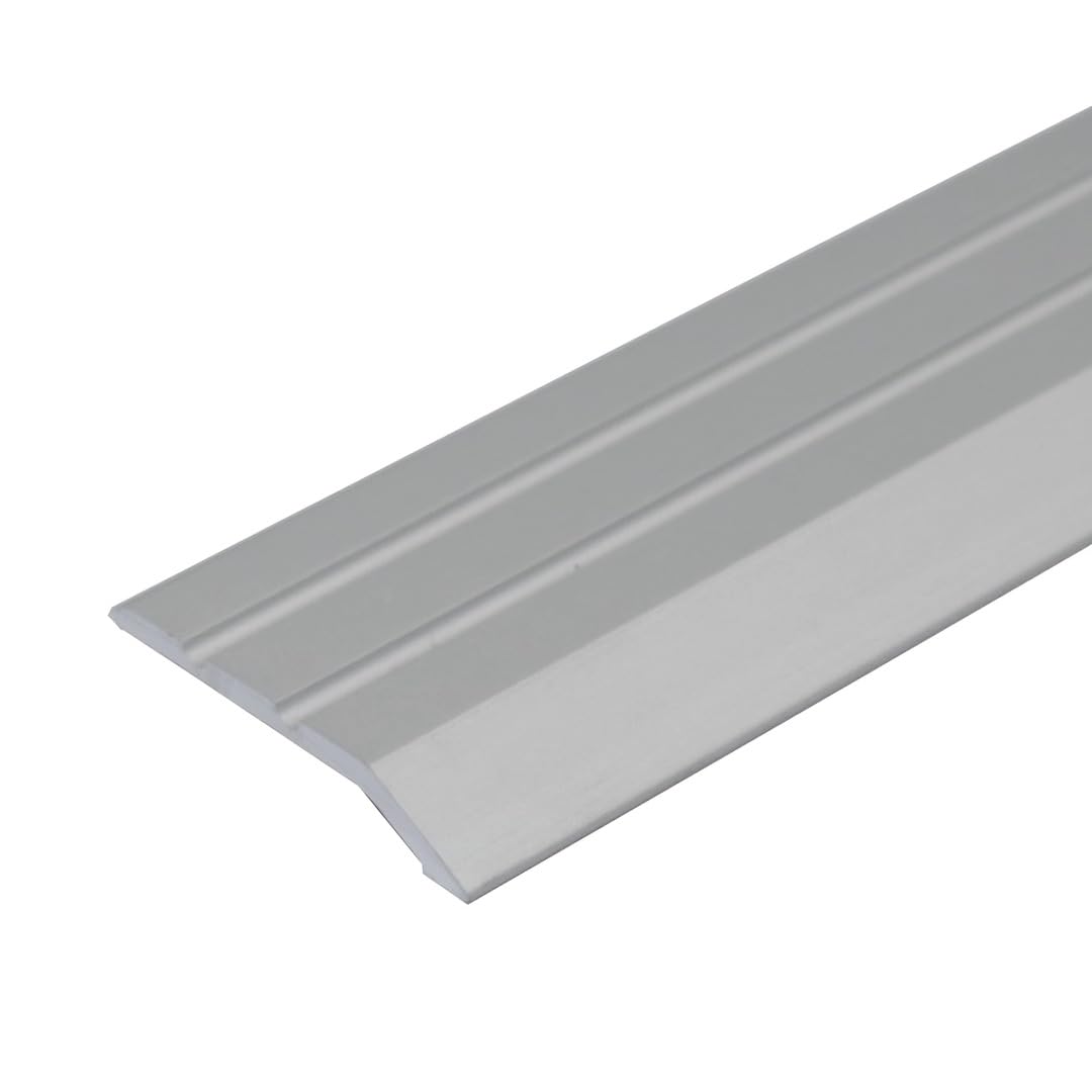 A01 30mm Anodised Aluminium Door Threshold Ramp Profile - Silver, 0.9m