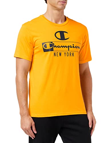 CHAMPION Graphic Shop Authentic S-S T-Shirt, Jaune Moutarde, M Men