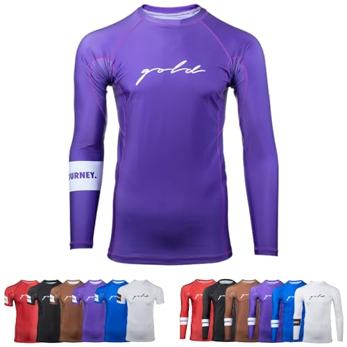 Gold BJJ Rash Guard - Ranked Rash Guard for Jiu Jitsu