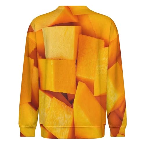 MoBlinko Sweaters for Men Autumn Themed Pumpkins Mens Crewneck Sweater Long Sleeve Lightweight Pullover3