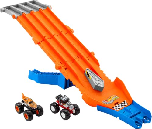 Hot Wheels Monster Trucks Pista de Brinquedo Corrida de Destruição para crianças a partir de 4 anos