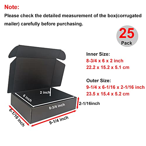 Ch-Box 9X6X2'' Small Shipping Boxes 25 Pack, Corrugated Cardboard Mailers For Small Business (Cm962B25) #TOP1