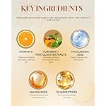 TJE Turmeric Vitamin C Serum for Face, Dark Spot Removr on Face, Serum for Dark Spots, Wrinkles & Anti Aging, Vitamin C Facial Oil for Black Women & Black Skin - 1 Fl Oz - Image 5
