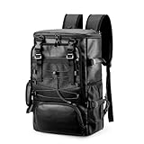 Photo Gallery nysuzhouji zaino da skateboard, borsa da lavoro per fitness, grande capacità, zaino in pelle pu con tracolla regolabile, marrone (nero) Photo Gallery nysuzhouji zaino da skateboard, borsa da lavoro per fitness, grande capacità, zaino in pelle pu con tracolla regolabile, marrone (nero)