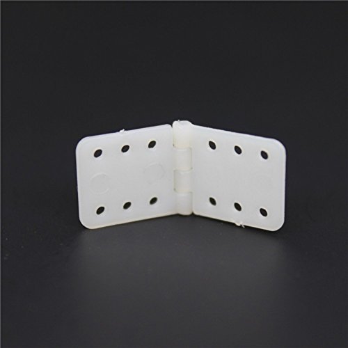 Hobbypark 11x25.5 mm 0.43' x1.0'' Small Pinned Nylon Hinge RC Airplane Plane Parts Replacement (Pack...