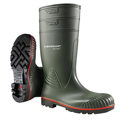 Dunlop Unisex Acifort Heavy Duty Full Safety Wellington Boot Green 07