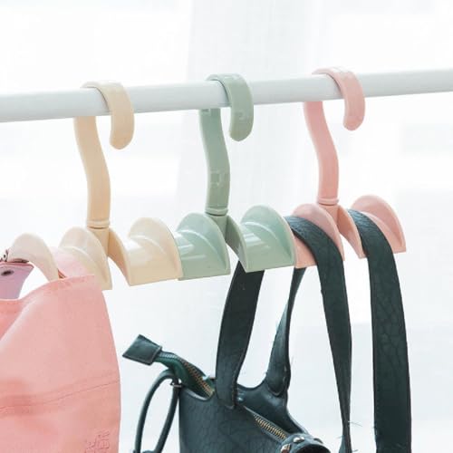 Kit 2 Cabides Para Bolsas Organizador 360° Giratório P/ 2 Itens