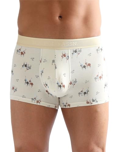 Image of U.S. Polo ASSN. Men PT005 Cotton Modal Printed Premium Underwear Trunks -Pack of 1