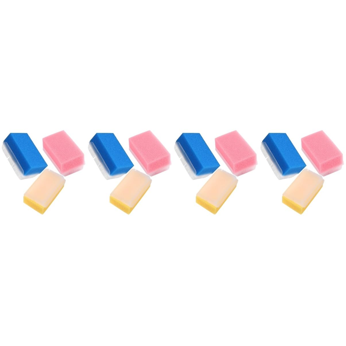 MAGICLULU 12piezas Esponja Para Bebés Mango De Herramienta De Masaje y Estimulación Sensorial Infantil