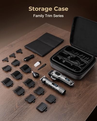 Image of Hair Clippers for Men Professional, Cordless Hair Clippers for Hair Cutting, Mens Clippers and Trimmers Set, Electric Hair Trimmer for Men with Package Box