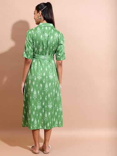 Image of Vishudh Women's Casual Dress | Comfortable Everyday Wear for All Occasions | Chic & Versatile Fashion for Women