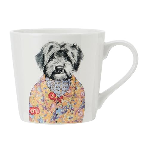 Mikasa Tipperleyhill Tazza in porcellana con stampa Cockapoo, tazza in porcellana fine da 380 ml con dettagli in oro vero, tazza di fantasia per tè e caffè con stampa di animali, in confezione regalo