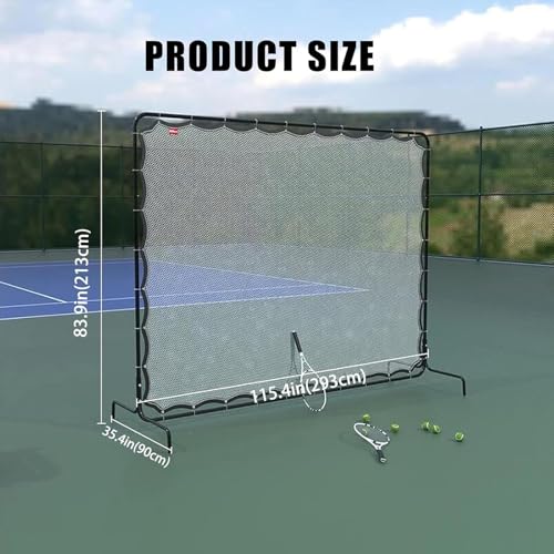 Rete da rimbalzo da tennis – Strumento di allenamento per sport con racchetta, ideale per allenamento in cortile o in campo da solo