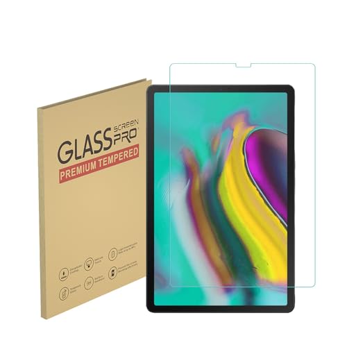 Protector de pantalla para Samsung Galaxy Tab S5e (T725, T720), Tab S6 de 10,5 pulgadas, cristal templado, antiarañazos, sin burbujas, alta definición (1 unidad)