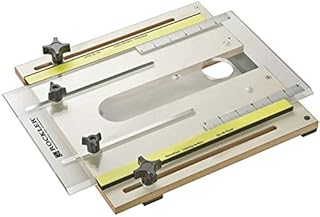 Rockler Router Fluting Jig - Router Jig for Perfect Flutes – Spline Jig is Easy to Custom Drill for Non-Standard Routers - Fluting Jig Built w/ MDF, Aluminum – Router Table Accessories