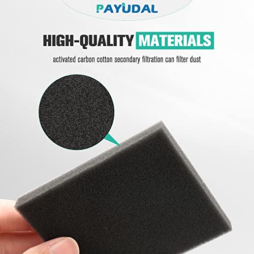 Image of 2 Pack Base Post-Motor HEPA Filters Replacement Parts Kit for Shark AI AV2511AE AV2501S AV2610WA AV2501AE RV2502AE RV2610WA UR2500SR RV2520AOUS AV2510AOUS 2-In-1 AI Ultra Robot Vacuum Accessories.