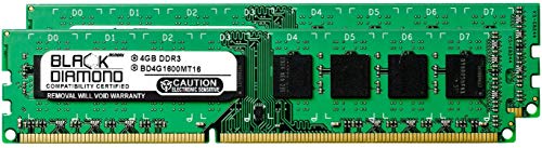 8GB 2X4GB RAM Memory for Acer Aspire Desktop M3970-UC10P DDR3 DIMM 240pin PC3-12800 1600MHz Black Diamond Memory Module Upgrade