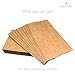BEADNOVA Earring Cards for Display 100 Pcs Kraft Paper Earring Display Cards Ear Studs Card Jewelry Card (2 x 3.5 Inches, Brown)