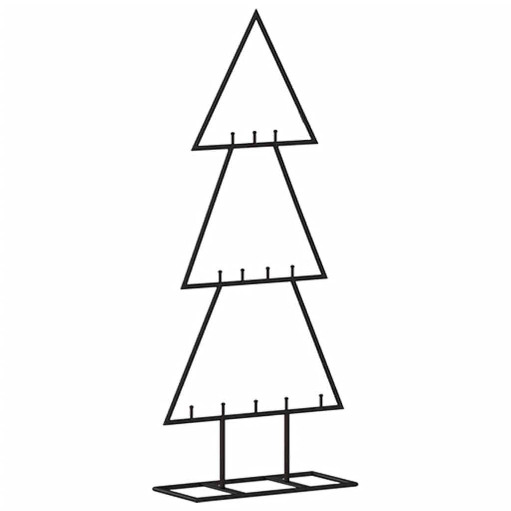 BaraSh Metall-Weihnachtsbaum Deko Schwarz 60 cm KüNstlicher Weihnachtsbaum Klein