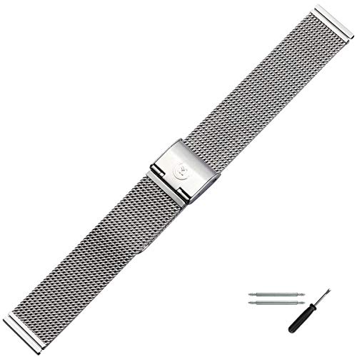 MARBURGER Cinturino per Orologio 18mm Acciaio
