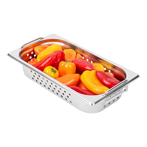 Restaurantware One Third (1/3rd) Perforated Steam Table...