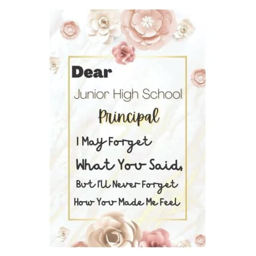 Junior High School Principal Gifts : Blank Lined Notebook: Journal Great for Junior High School Principal Appreciation Funny Gift Thank You Gift ... Gift (Inspirational Notebooks for Teachers)