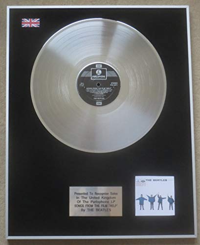 UK Music Awards – – The Beatles – Disque Platine LP – Chansons du Film Help - Les Beatles, Paul McCartney, John Lennon, RIngo Starr, George Harrison UK Music Awards - – The Beatles – Disque Platine LP – Chansons du Film Help